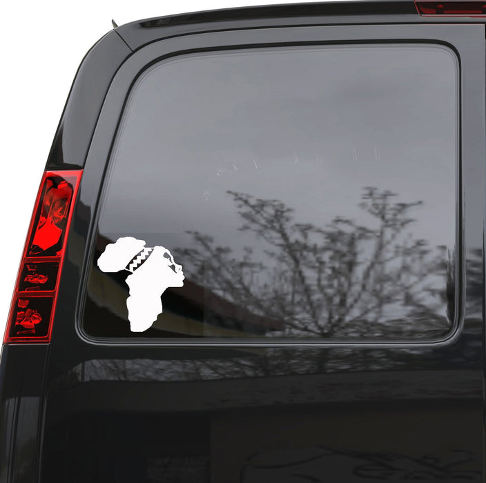 Auto Car Sticker Decal African Woman Africa Map Truck Laptop Window 5" by 5.6" Unique Gift ig4816c