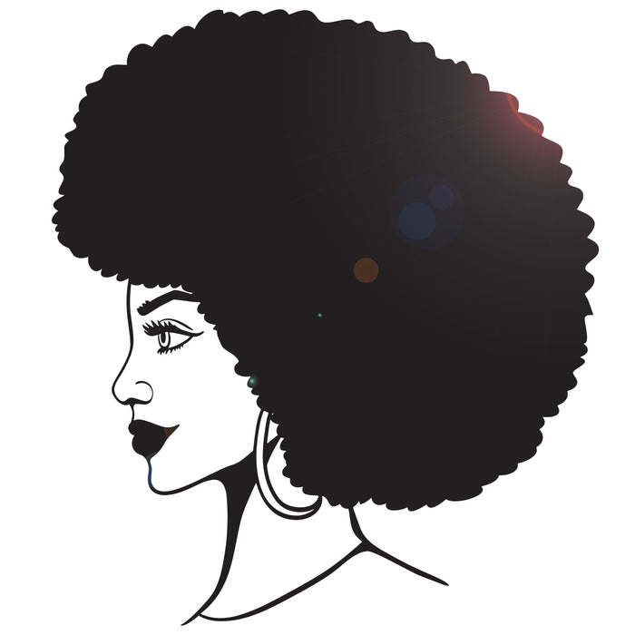 Vinyl Wall Decal Afro Beautiful Lady African Fashion Woman Stickers Mural (ig6270)