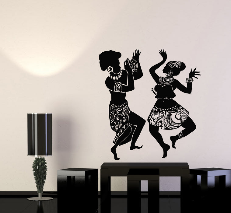 Vinyl Wall Decal African People Ethnic Style Afro Traditions Stickers Mural (g4123)