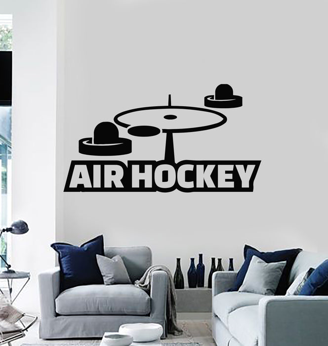 Vinyl Wall Decal Air Hockey Leisure Hobbies Sport Entertainment Stickers Mural (g494)