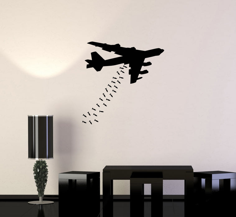 Vinyl Wall Decal Airplane Bomber War Aviation Teen Room Interior Stickers Mural (ig5910)