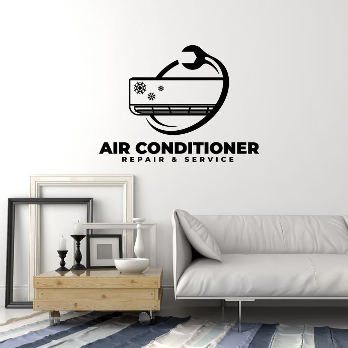Vinyl Wall Decal Air Conditioner Repair Service Stickers Mural (ig6351)
