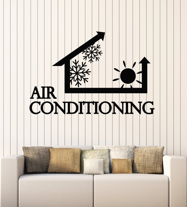 Vinyl Wall Decal Air Conditioning System Services Homes Stickers Mural (g6430)