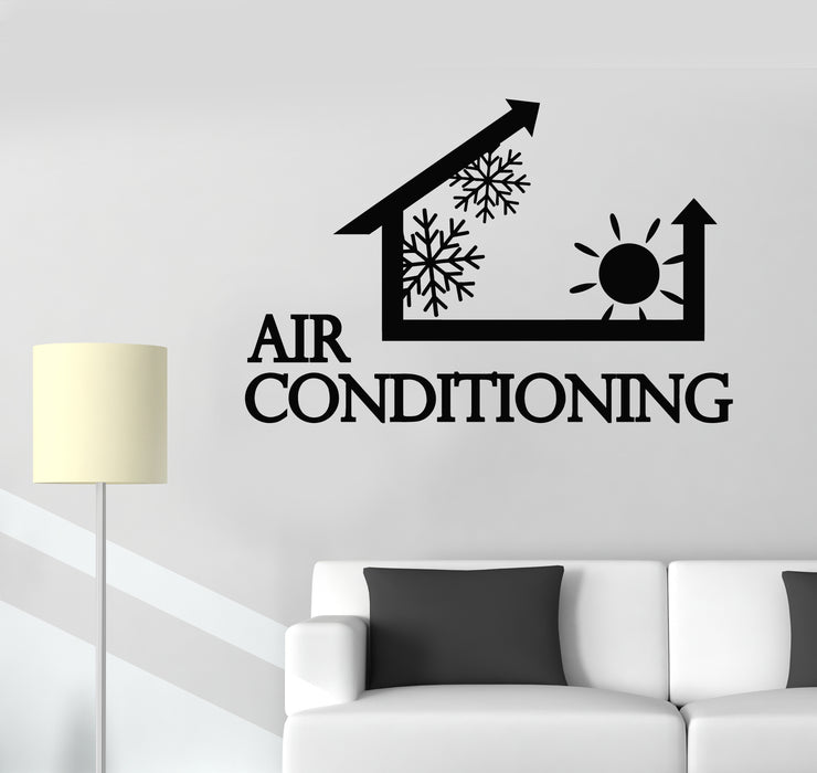 Vinyl Wall Decal Air Conditioning System Services Homes Stickers Mural (g6430)