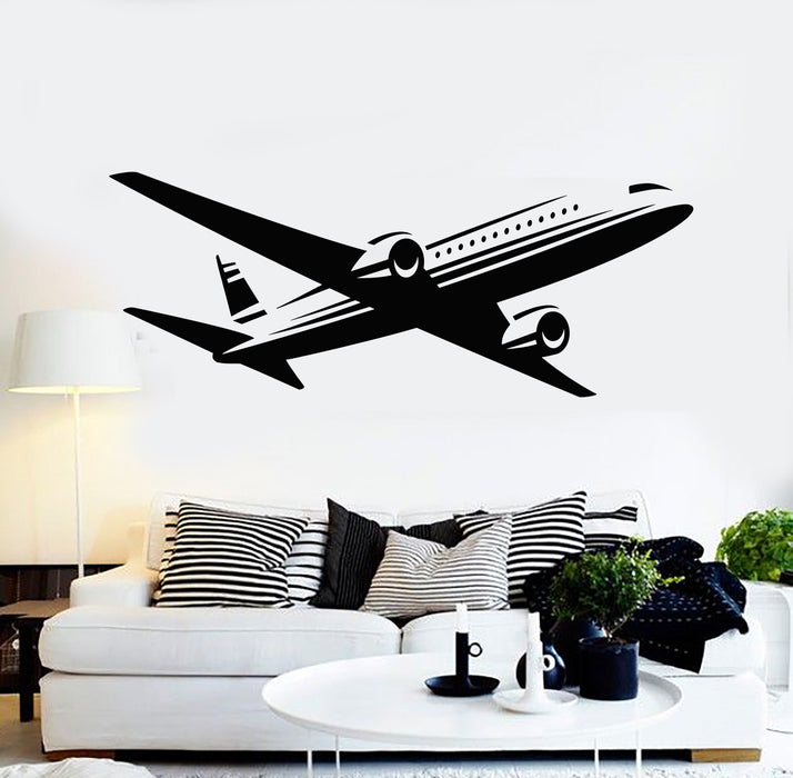 Vinyl Wall Decal Aircraft Aviation Sky Tourism Fly Plane Pilot Stickers Mural (g466)