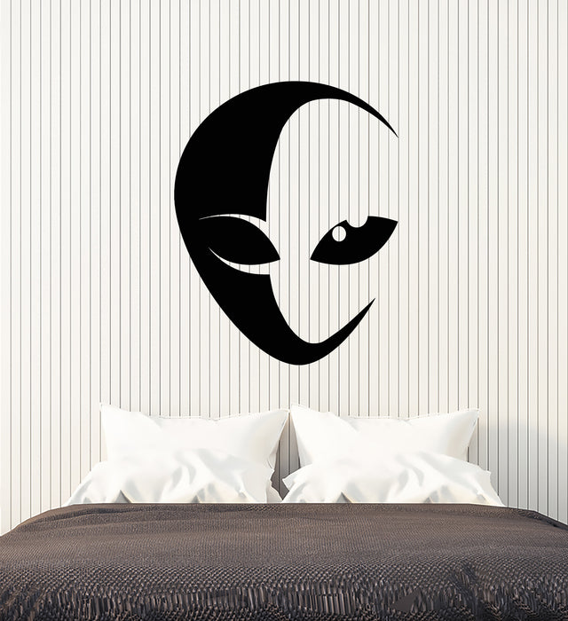 Vinyl Wall Decal Alien Head UFO Universe Galaxy Teen Room Stickers Mural (g3344)