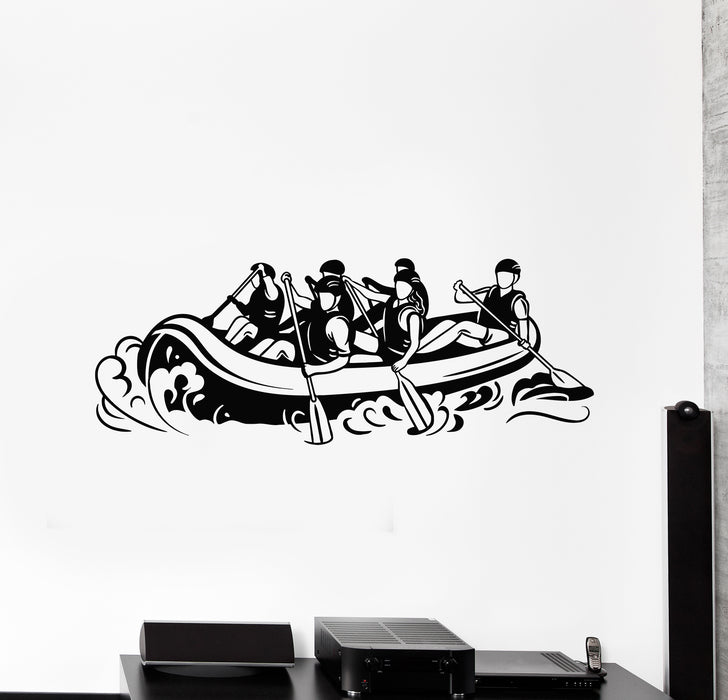 Autocollant mural en vinyle Extreme Rafting Alloy Kayak River Sports Rowing Stickers Mural (g1527) 