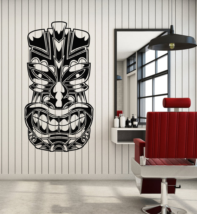 Vinyl Wall Decal Hawaiian God Tiki Mask Beach Style Home Interior Stickers Mural (g7925)