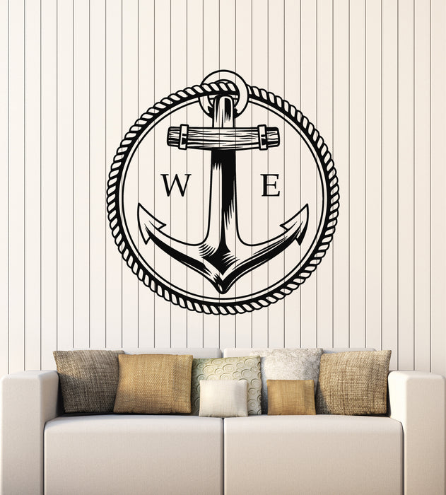Vinyl Wall Decal Sea Ship Nautical Marine Sailor Art Anchor Stickers Mural (g2311)