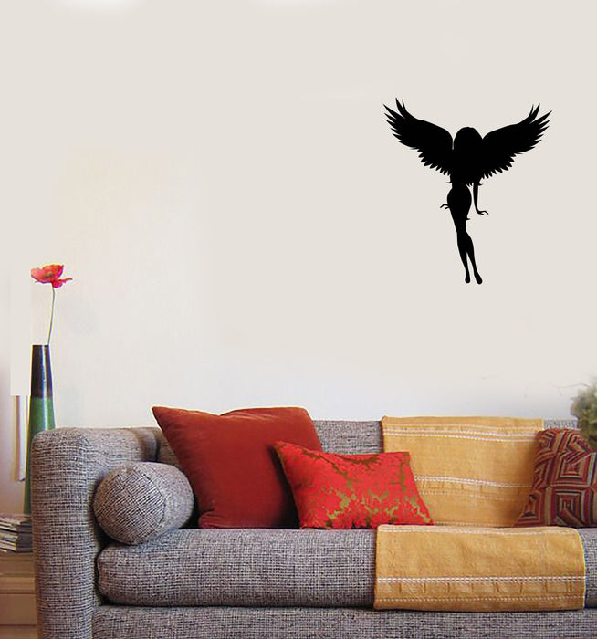 Vinyl Wall Decal Angel Girl Wings Hot Sexy Home Interior Decor Sticker Mural (g007)