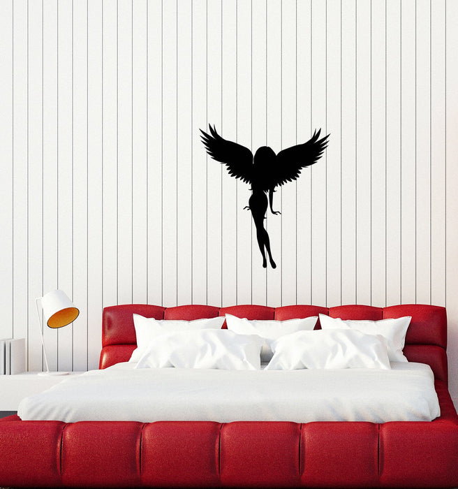 Vinyl Wall Decal Angel Girl Wings Hot Sexy Home Interior Decor Sticker Mural (g007)