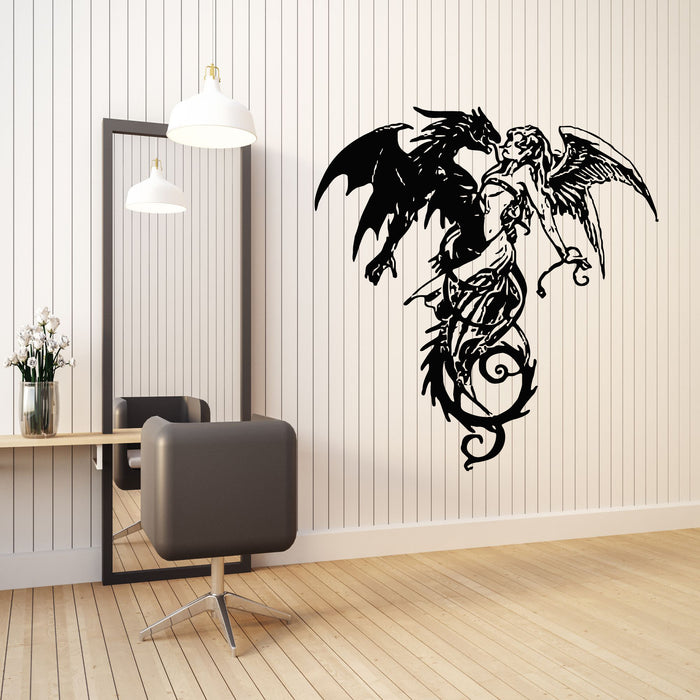 INDIGOS UG - Decalcomanie da muro - adesivi da parete - Murale - W136 - Drago - Ornamento - Fantasia, Porpora, 96x77 cm - Decorazione per soggiorno INDIGOS UG - Decalcomanie da muro - adesivi da parete - Murale - W136 - Drago - Ornamento - Fantasia, Porpora, 96x77 cm - Decorazione per soggiorno