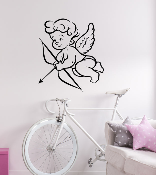 Vinyl Wall Decal Valentine's Day Angel Cartoon Cupid Decor Stickers Mural (g8443)