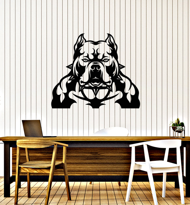Vinyl Wall Decal Angry Dog Animal Head Patrol Garage Decor Stickers Mural (g4730)