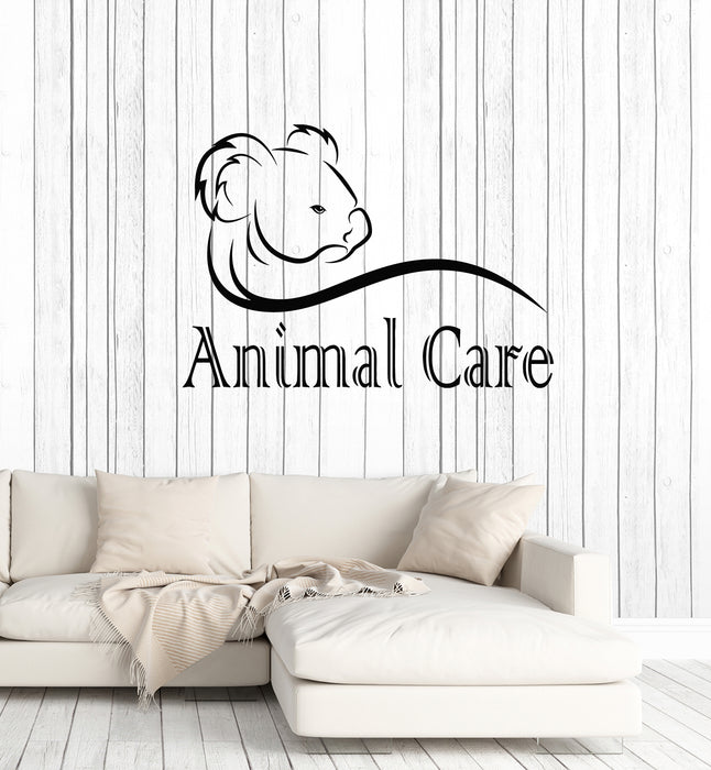 Vinyl Wall Decal Animal Care Words Abstract Koala Cute Stickers Mural (g3287)