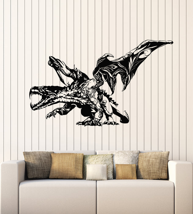Vinyl Wall Decal Dragon Animal Beast Mythology Fantasy Monster Stickers Mural (g4022)