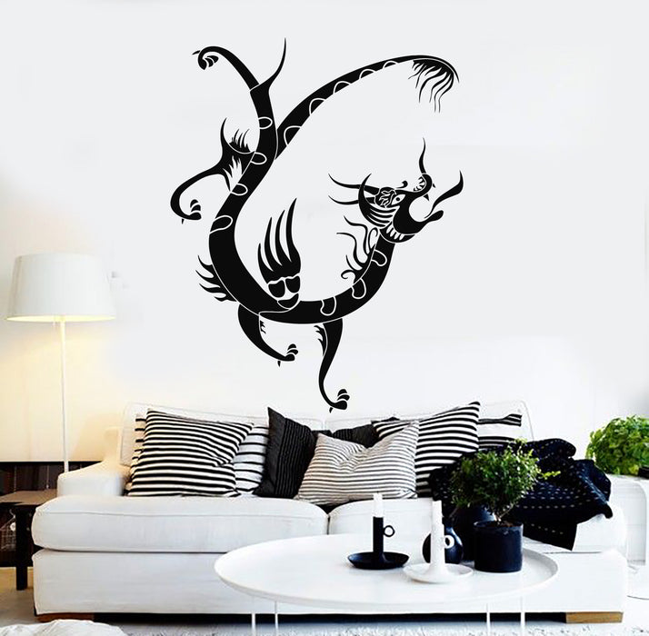 Vinyl Wall Decal Asian Dragon Design Fairytale Myth Animal Stickers Mural (g5202)