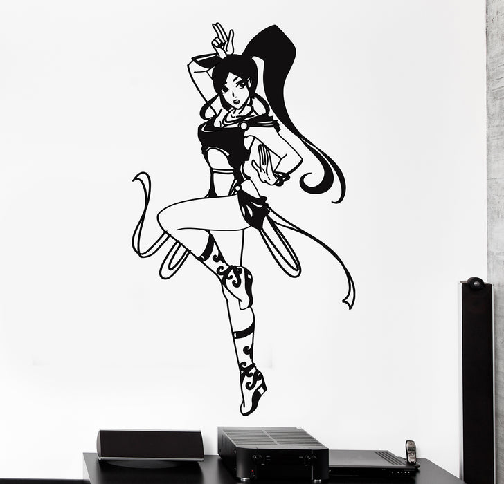 Vinyl Wall Decal Cartoon Anime Girl Manga Decor Teen Room Stickers Mural (g215)