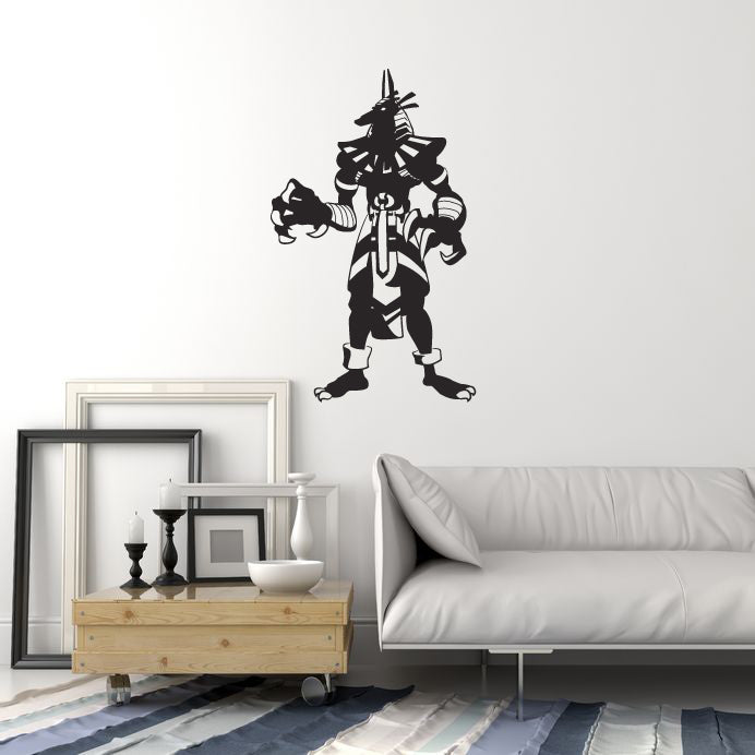 Vinyl Wall Decal Anubis Egyptian Gods Ancient Egypt Room Decoration Stickers Mural (ig6042)