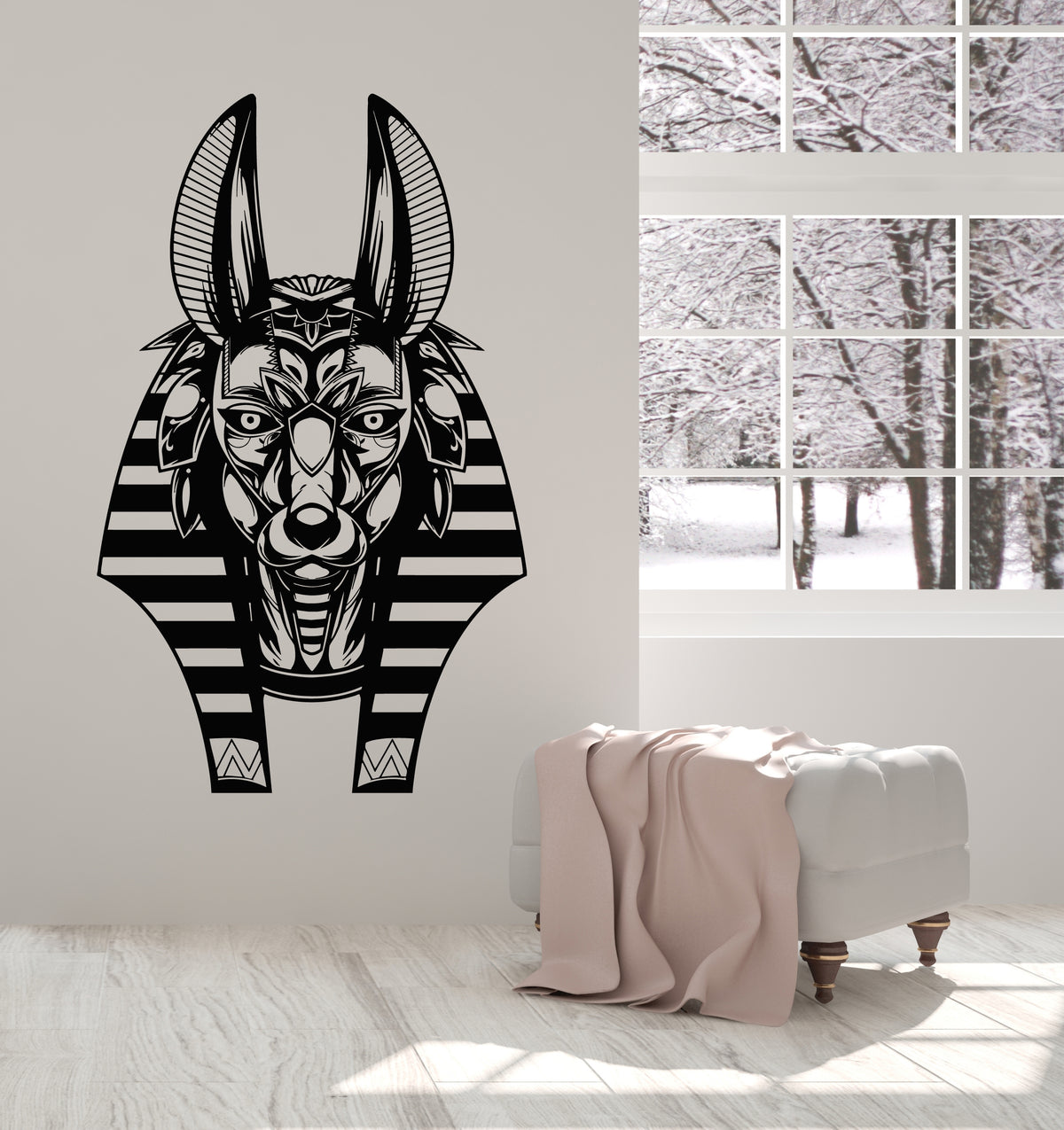 Vinyl Wall Decal Egyptian God Anubis Ancient Egypt Art Stickers Mural ...
