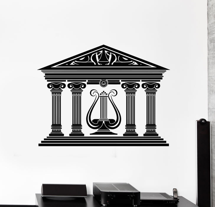 Vinyl Wall Decal Ancient Column Architecture Music Culture Stickers Mural (g4837)