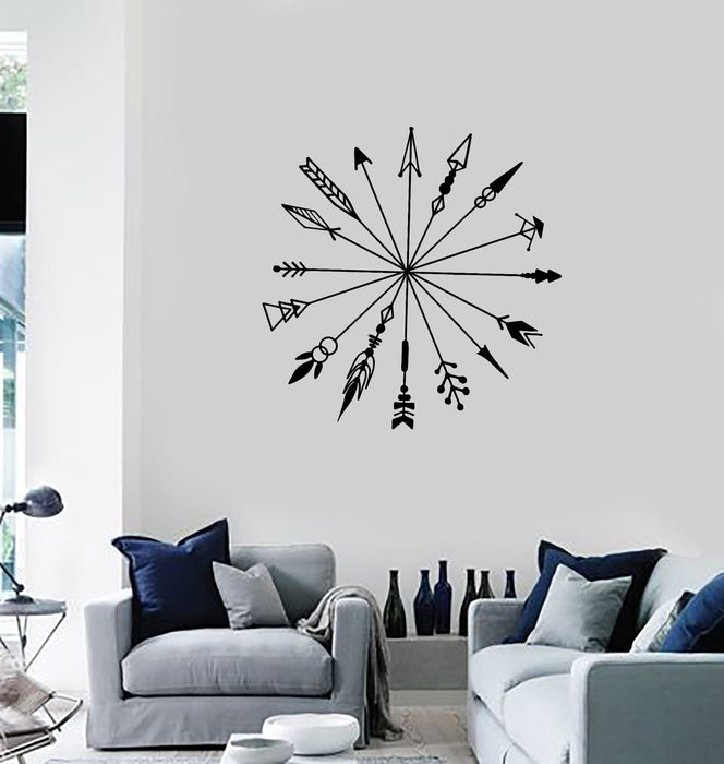 Vinyl Wall Decal Arrows Ethnic Style Room Decoration Idea Art Stickers Mural (ig5341)