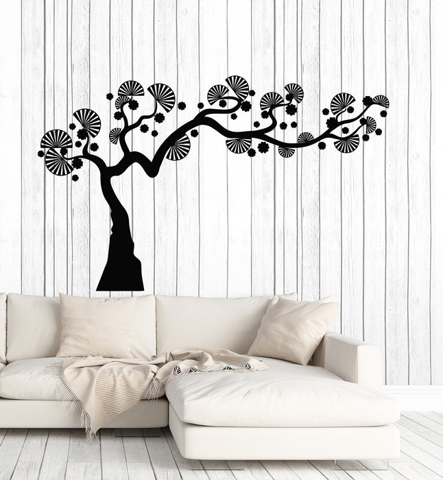 Vinyl Wall Decal Asian Style Japanese Tree Nature Bedroom Art Stickers Mural (g2571)