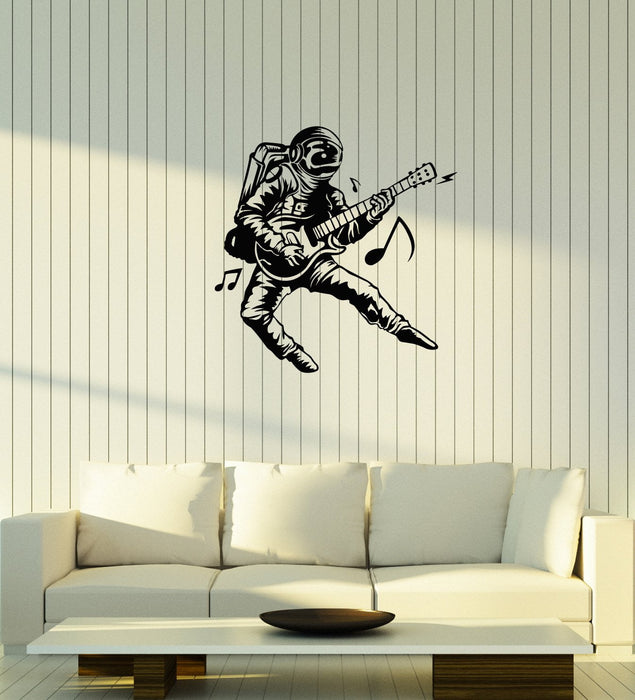 Vinyl Wall Decal Astronaut Guitarist Music Musical Art Teen Room Interior Stickers Mural (ig5893)