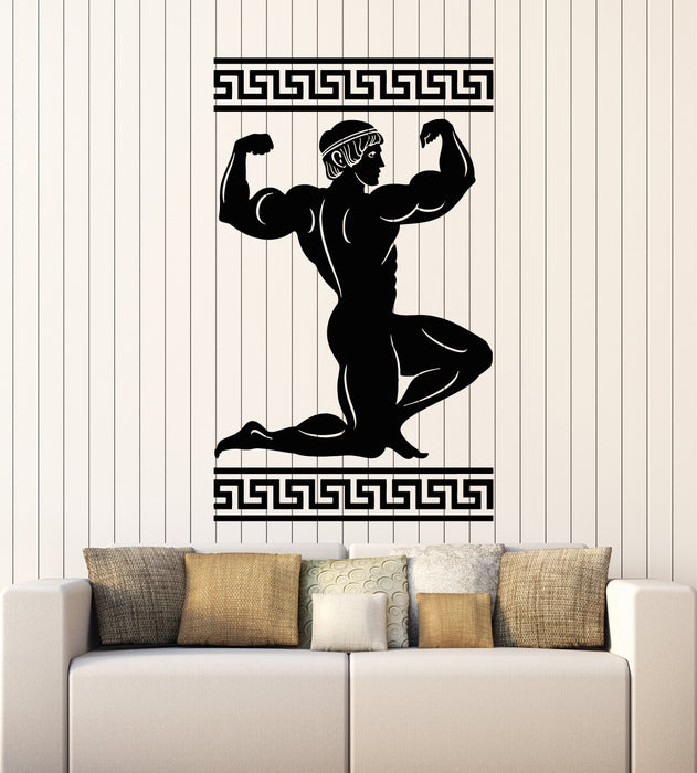 Vinyl Wall Decal Olympic Greek Athlete Hercules Mythology Stickers Mural (g6116)