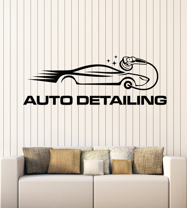 Vinyl Wall Decal Auto Detailing Tire Fitting Car Repair Garage Stickers Mural (g7220)