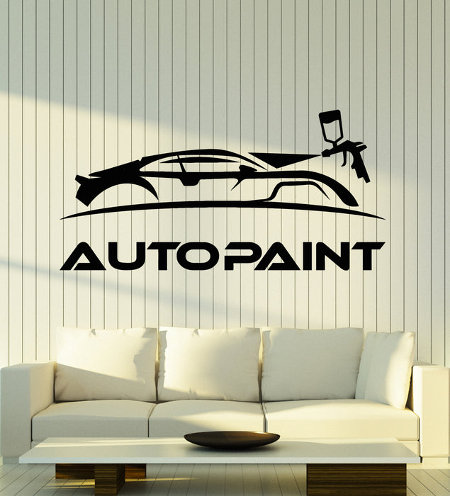 Vinyl Wall Decal Auto Paint Service Car Race Garage Decor Stickers Mural (g6649)