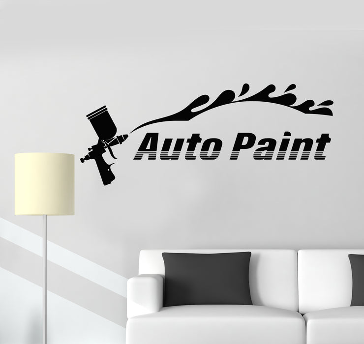 Vinyl Wall Decal Garage Decor Auto Paint Service Car Auto Stickers Mural (g6712)