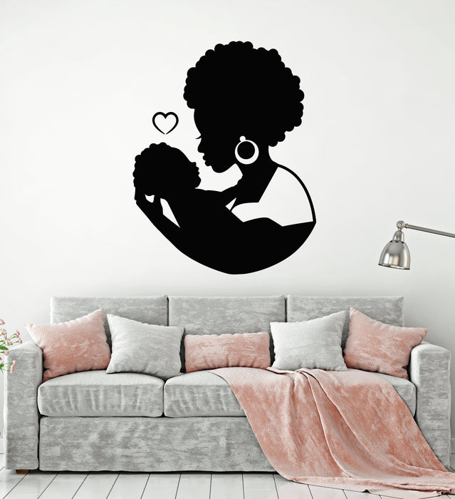 Vinyl Wall Decal African Native Woman Baby Nursery Children Kids Room Stickers Mural (g2426)