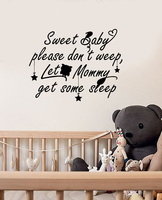 Vinyl Wall Decal Baby Room Quote Nursery Decoration Idea Decor Stickers Mural (ig5575)