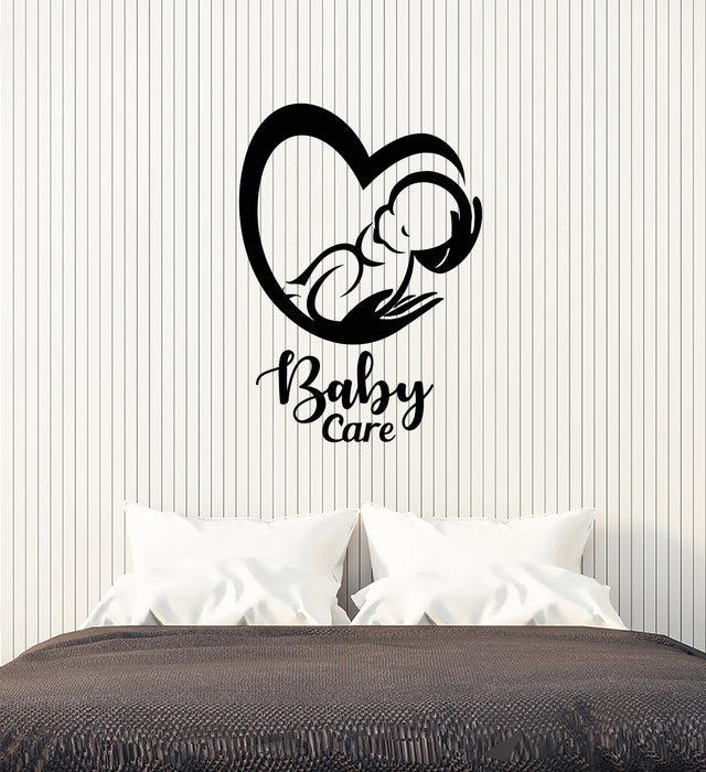 Vinyl Wall Decal Cartoon Baby Care Love Maternity Child Room Stickers Mural (g4706)