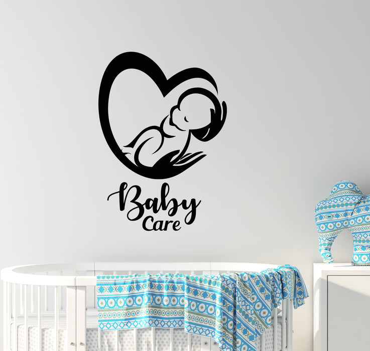 Vinyl Wall Decal Cartoon Baby Care Love Maternity Child Room Stickers Mural (g4706)