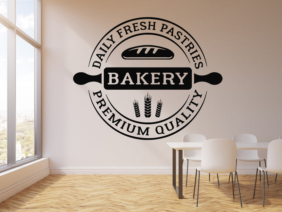 Vinyl Wall Decal Bakehouse Kitchen Baking Products Bread Shop Stickers Mural (g2297)