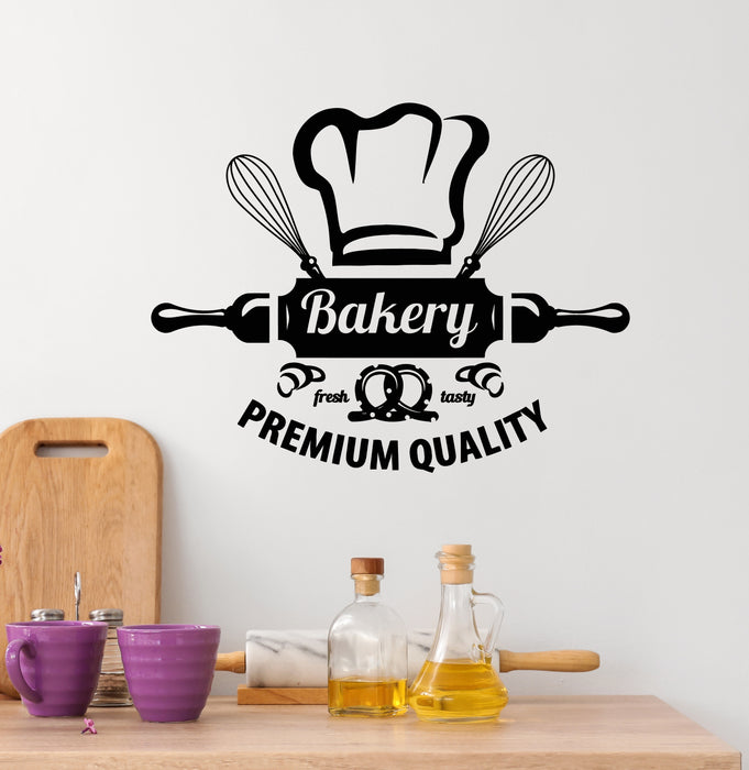 Vinyl Wall Decal Bakery Fresh Tasty Bread Premium Quality Stickers Mural (g6131)