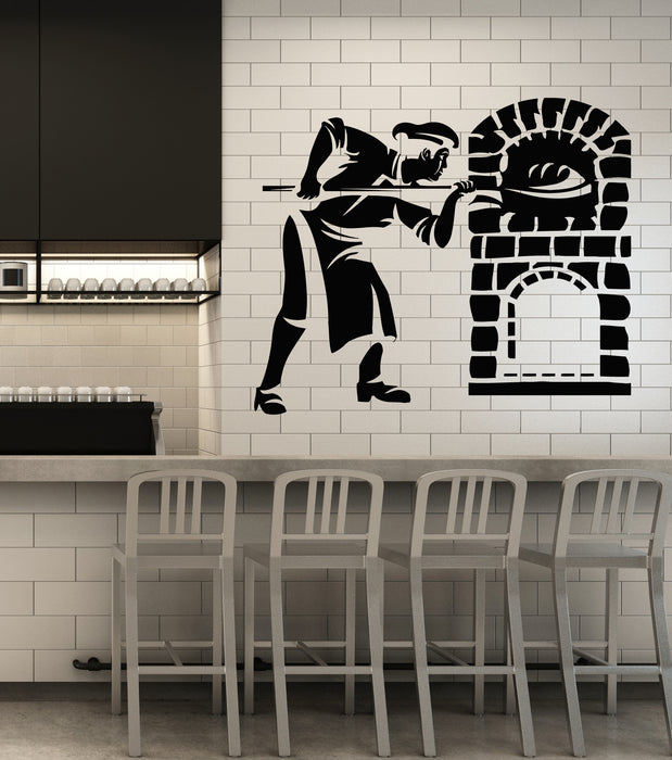 Vinyl Wall Decal Bakery Bakeshop Kitchen Bakehouse Oven Stickers Mural (g3165)