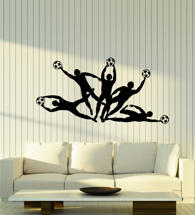 Autocollant mural en vinyle pour joueur de football, jeu d'équipe, sport, décoration murale (g1547) 