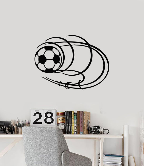 Vinyl Wall Decal Soccer Ball Team Sport Decor Fans Room Stickers Mural (g2277)