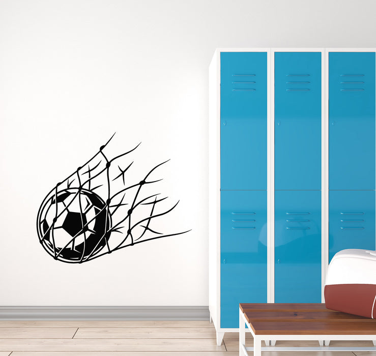 Vinyl Wall Decal Soccer Ball Goal Goalkeeper Player Sport Boy Room Stickers Mural (g846)