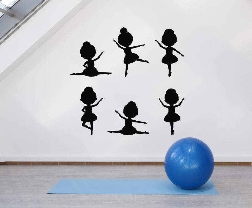Vinyl Wall Decal Ballet School Studio Dancers Ballerina Patterns Nursery Stickers Mural (g4775)