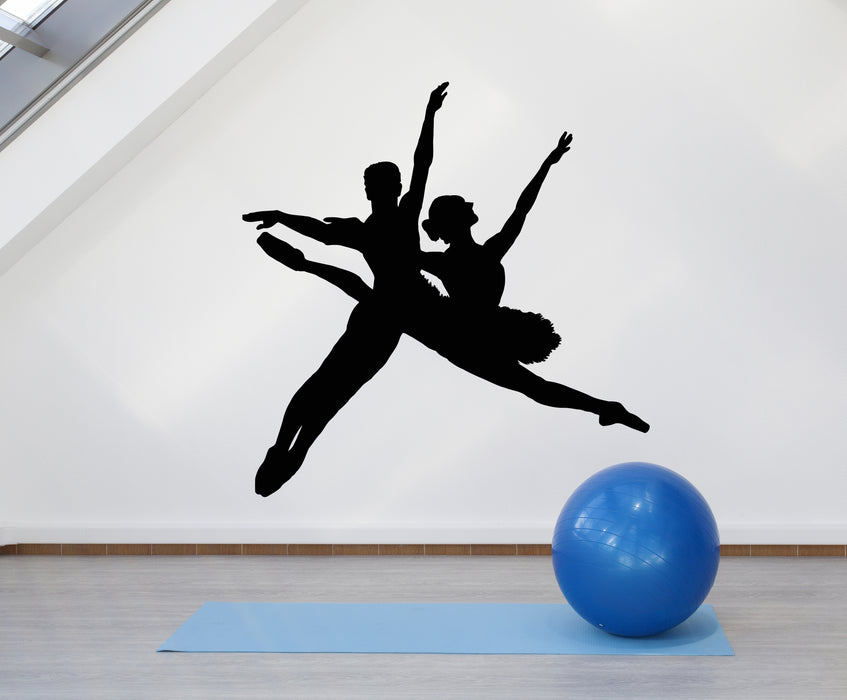 Vinyl Wall Decal Ballet Artist Couple Dancing Dance School Stickers Mural (g1535)