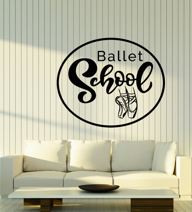 Vinyl Wall Decal Ballet School Dance Studio Ballerina Shoes Pointes Stickers Mural (g2469)