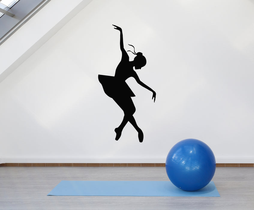 Vinyl Wall Decal Dance Ballerina Pose Theater Ballet Studio Stickers Mural (g4591)
