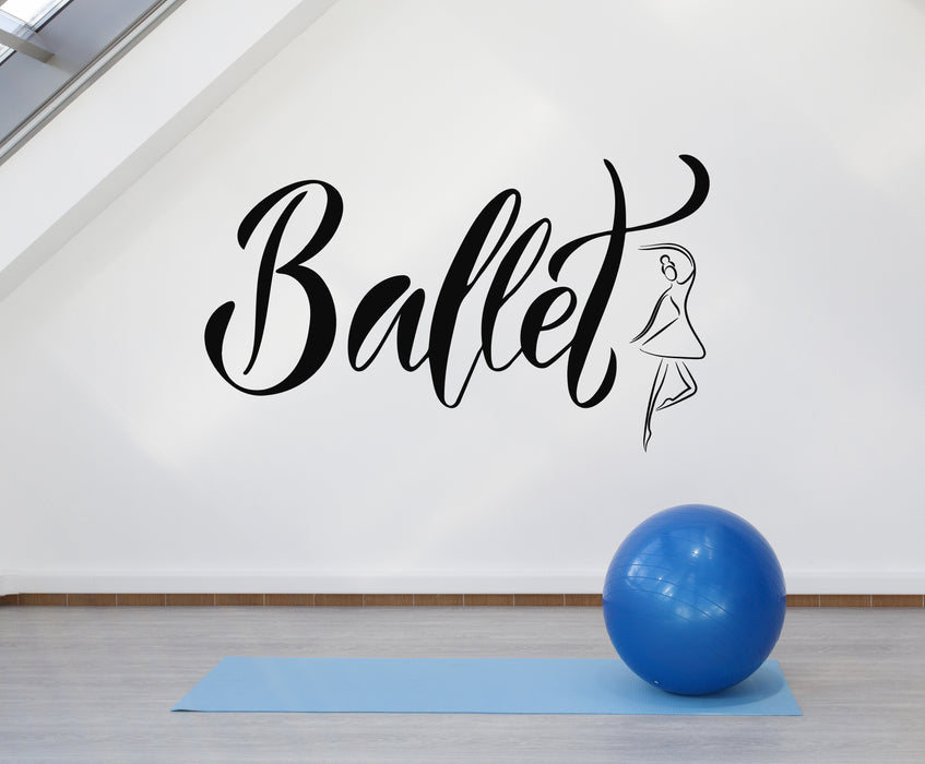 Vinyl Wall Decal Theater Abstract Ballerina Classical Dance Ballet Studio Stickers Mural (g6947)