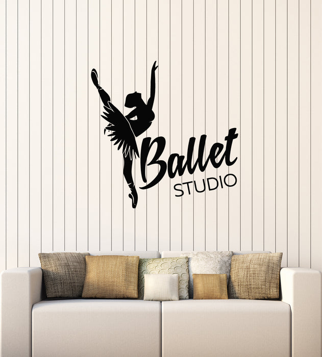 Vinyl Wall Decal Ballerina Ballet Dance Studio Dancing Girl Stickers Mural (g4672)