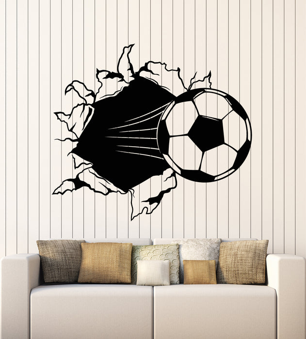 Vinyl Wall Decal Ball Soccer Team Game Fan Decor Goal Stickers Mural (g5154)