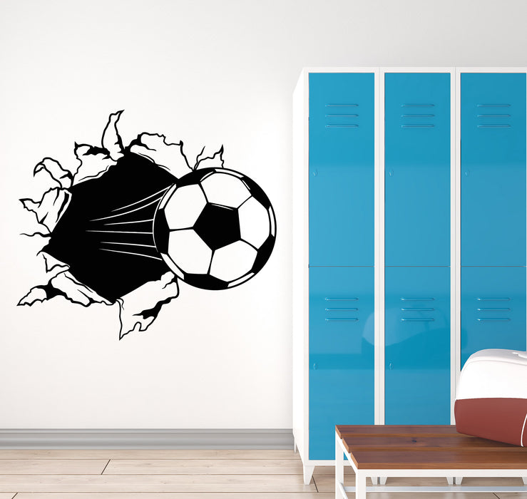 Vinyl Wall Decal Ball Soccer Team Game Fan Decor Goal Stickers Mural (g5154)